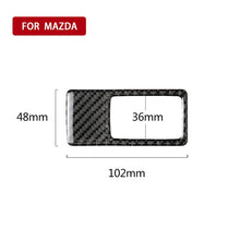 Load image into Gallery viewer, Car Carbon Fiber Headlight Adjustment Frame Decorative Sticker for Mazda Axela 2014 / 2017-2018, Left Drive, Headlight Adjustment Frame (A)