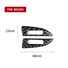 Load image into Gallery viewer, Car Carbon Fiber Air Conditioning Air Outlet Adjustment Frame Decorative Sticker for Mazda Axela 2014 / 2017-2018, Air Conditioning Air Outlet Adjustment