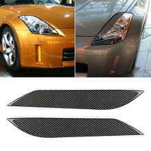 Load image into Gallery viewer, Car Carbon Fiber Light Eyebrow for 2003-2009 Nissan 350Z All Models, For 2003-2009 Nissan 350Z All Models