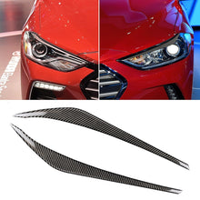 Load image into Gallery viewer, Car Carbon Fiber Light Eyebrow for Hyundai Elantra 2016-2018, For Hyundai Elantra