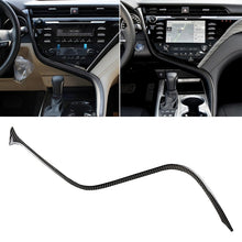 Load image into Gallery viewer, Car Carbon Fiber Central Control S Strip Decorative Sticker for Toyota Eighth Generation Camry 2018-2019, Left Drive, Central Control S Strip