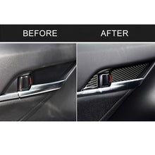 Load image into Gallery viewer, 8 in 1 Car Carbon Fiber Door Inner Handle Wrist Panel Decorative Sticker for Toyota Eighth Generation Camry 2018-2019, Door Inner Handle Wrist