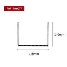 Load image into Gallery viewer, Car Carbon Fiber Storage Box U Shape Frame Decorative Sticker for Toyota Eighth Generation Camry 2018-2019, Storage Box U Shape Frame