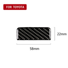 Load image into Gallery viewer, Car Carbon Fiber Main Driving Storage Box Handle Decorative Sticker for Toyota Eighth Generation Camry 2018-2019, Main Driving Storage Box Handle
