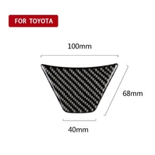 Load image into Gallery viewer, Car Carbon Fiber Steering Wheel Decorative Sticker for Toyota Eighth Generation Camry 2018-2019, Steering Wheel