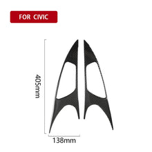 Load image into Gallery viewer, 2 PCS Car Carbon Fiber Door Inner Handle Wrist Panel Decorative Sticker for Honda Tenth Generation Civic 2016-2019, Door Inner Handle Wrist Panel