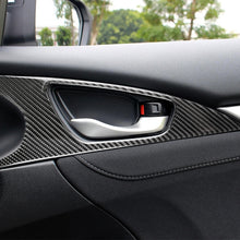 Load image into Gallery viewer, 2 PCS Car Carbon Fiber Door Inner Handle Wrist Panel Decorative Sticker for Honda Tenth Generation Civic 2016-2019, Door Inner Handle Wrist Panel