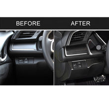 Load image into Gallery viewer, Car Carbon Fiber Headlight Switch Panel Decorative Sticker for Honda Tenth Generation Civic 2016-2019, Left Drive, Headlight Switch