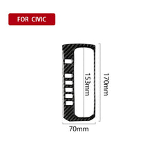 Load image into Gallery viewer, Car Carbon Fiber Gear Position Button Frame Decorative Sticker for Honda Tenth Generation Civic 2016-2019, Left Drive, Gear Position Button Frame