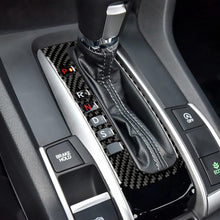 Load image into Gallery viewer, Car Carbon Fiber Gear Position Button Frame Decorative Sticker for Honda Tenth Generation Civic 2016-2019, Left Drive, Gear Position Button Frame
