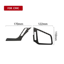 Load image into Gallery viewer, Car Carbon Fiber Right and Left Air Outlet Decorative Sticker for Honda Tenth Generation Civic 2016-2019, Left Drive, Right and Left Air Outlet