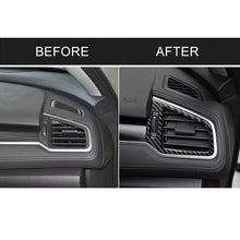 Load image into Gallery viewer, Car Carbon Fiber Right and Left Air Outlet Decorative Sticker for Honda Tenth Generation Civic 2016-2019, Left Drive, Right and Left Air Outlet