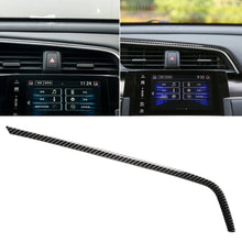 Load image into Gallery viewer, Car Carbon Fiber Central Control Air Outlet Upper Decorative Sticker for Honda Tenth Generation Civic 2016-2019, Left Drive, Central Control Air Outlet Upper