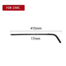 Load image into Gallery viewer, Car Carbon Fiber Central Control Air Outlet Upper Decorative Sticker for Honda Tenth Generation Civic 2016-2019, Left Drive, Central Control Air Outlet Upper