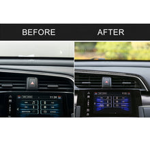 Load image into Gallery viewer, Car Carbon Fiber Central Control Air Outlet Upper Decorative Sticker for Honda Tenth Generation Civic 2016-2019, Left Drive, Central Control Air Outlet Upper