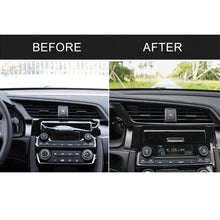 Load image into Gallery viewer, Car Carbon Fiber Central Control Air Outlet Below Decorative Sticker for Honda Tenth Generation Civic 2016-2019, Left Drive, Central Control Air Outlet Below