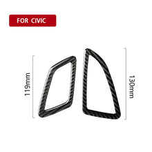 Load image into Gallery viewer, Car Carbon Fiber Left Drive Instrument Air Outlet Decorative Sticker for Honda Tenth Generation Civic 2016-2019, Instrument Air Outlet