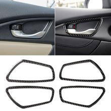 Load image into Gallery viewer, 4 PCS Car Carbon Fiber Door Inner Wrist Frame Decorative Sticker for Honda Tenth Generation Civic 2016-2019, Door Inner Wrist Frame