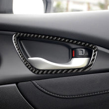 Load image into Gallery viewer, 4 PCS Car Carbon Fiber Door Inner Wrist Frame Decorative Sticker for Honda Tenth Generation Civic 2016-2019, Door Inner Wrist Frame