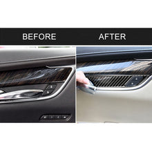 Load image into Gallery viewer, Car Carbon Fiber Door Inner Handle Wrist Panel Decorative Sticker for Cadillac XT5 2016-2017, Door Inner Handle Wrist