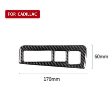 Load image into Gallery viewer, Car Carbon Fiber Headlight Switch Frame Decorative Sticker for Cadillac XT5 2016-2017, High Version, Left Drive, Headlight Switch