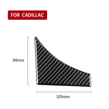 Load image into Gallery viewer, Car Carbon Fiber Main Driving Triangle Decorative Sticker for Cadillac XT5 2016-2017, Left Drive, Main Driving Triangle