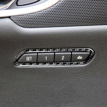 Load image into Gallery viewer, Car Carbon Fiber Seat Memory Adjustment Decorative Sticker for Cadillac XT5 2016-2017, Left Drive, Seat Memory Adjustment