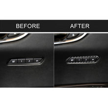 Load image into Gallery viewer, Car Carbon Fiber Seat Memory Adjustment Decorative Sticker for Cadillac XT5 2016-2017, Left Drive, Seat Memory Adjustment