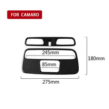 Load image into Gallery viewer, 2 in 1 Car Carbon Fiber Dome Light Panel Decorative Sticker for Chevrolet Camaro 2016, Dome Light Panel