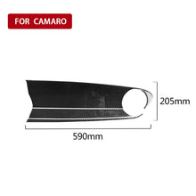Load image into Gallery viewer, 3 in 1 Car Carbon Fiber Front Passenger Central Control Panel Decorative Sticker for Chevrolet Camaro 2017-2019, Left Drive, Front Passenger Central Control