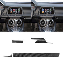 Load image into Gallery viewer, 5 in 1 Car Carbon Fiber Central Console Decorative Sticker for Chevrolet Camaro 2017-2019, Left Drive, Central Console