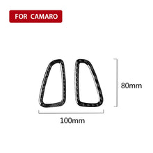 Load image into Gallery viewer, 2 PCS Car Carbon Fiber Instrument Air Outlet Decorative Sticker for Chevrolet Camaro 2017-2019, Instrument Air Outlet