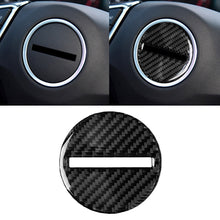 Load image into Gallery viewer, Car Carbon Fiber Steering Wheel Logo Decorative Sticker for Chevrolet Camaro 2017-2019, Steering Wheel Logo
