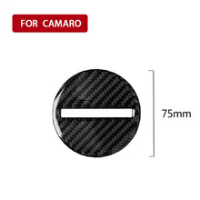 Load image into Gallery viewer, Car Carbon Fiber Steering Wheel Logo Decorative Sticker for Chevrolet Camaro 2017-2019, Steering Wheel Logo