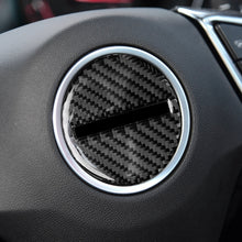 Load image into Gallery viewer, Car Carbon Fiber Steering Wheel Logo Decorative Sticker for Chevrolet Camaro 2017-2019, Steering Wheel Logo