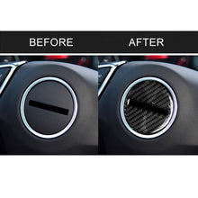 Load image into Gallery viewer, Car Carbon Fiber Steering Wheel Logo Decorative Sticker for Chevrolet Camaro 2017-2019, Steering Wheel Logo