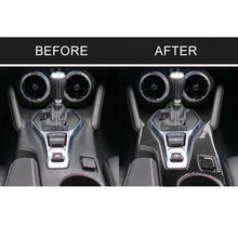 Load image into Gallery viewer, 2 in 1 Car Carbon Fiber Central Control Gear Outer Frame Decorative Sticker for Chevrolet Camaro 2017-2019, Central Control Gear Outer Frame
