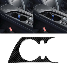 Car Carbon Fiber Water Cup Holder Decorative Sticker for Chevrolet Camaro 2017-2019, Water Cup Holder