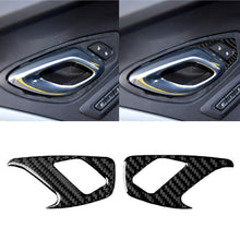 Load image into Gallery viewer, 2 PCS Car Carbon Fiber Inner Door Lock Decorative Sticker for Chevrolet Camaro 2017-2019, Inner Door Lock