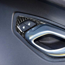 Load image into Gallery viewer, 2 PCS Car Carbon Fiber Inner Door Lock Decorative Sticker for Chevrolet Camaro 2017-2019, Inner Door Lock