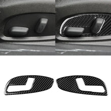 Load image into Gallery viewer, 2 PCS Car Carbon Fiber Seat Adjustment Panel Decorative Sticker for Chevrolet Camaro 2017-2019, Seat Adjustment Panel