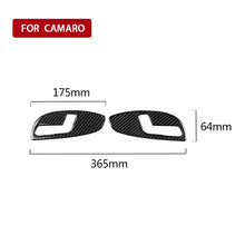 Load image into Gallery viewer, 2 PCS Car Carbon Fiber Seat Adjustment Panel Decorative Sticker for Chevrolet Camaro 2017-2019, Seat Adjustment Panel