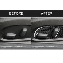 Load image into Gallery viewer, 2 PCS Car Carbon Fiber Seat Adjustment Panel Decorative Sticker for Chevrolet Camaro 2017-2019, Seat Adjustment Panel
