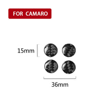 Load image into Gallery viewer, 4 PCS Car Carbon Fiber Air Outlet Decorative Sticker for Chevrolet Camaro 2017-2019, Air Outlet