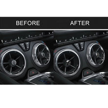 Load image into Gallery viewer, 4 PCS Car Carbon Fiber Air Outlet Decorative Sticker for Chevrolet Camaro 2017-2019, Air Outlet