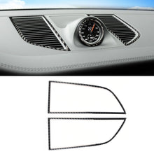 Load image into Gallery viewer, 2 PCS Carbon Fiber Car Instrument Air Outlet Panel Decorative Sticker for Porsche Macan, Instrument Air Outlet