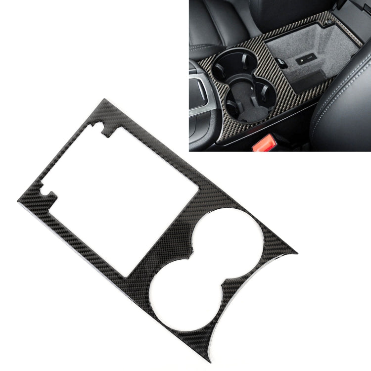 Carbon Fiber Car Water Cup Panel Decorative Sticker for Porsche Macan, Water Cup Panel