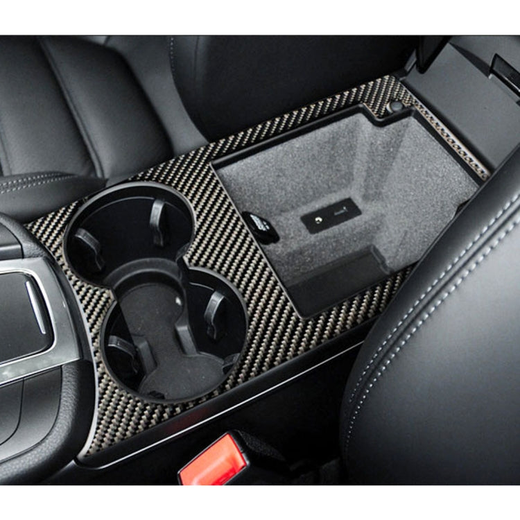 Carbon Fiber Car Water Cup Panel Decorative Sticker for Porsche Macan, Water Cup Panel