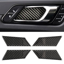Load image into Gallery viewer, 4 PCS Carbon Fiber Car Inner Door Bowl Decorative Sticker for Porsche Macan, Inner Door Bowl
