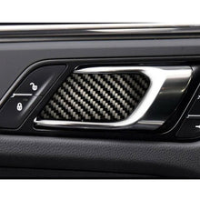 Load image into Gallery viewer, 4 PCS Carbon Fiber Car Inner Door Bowl Decorative Sticker for Porsche Macan, Inner Door Bowl